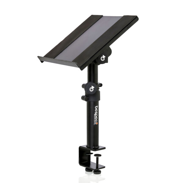 SH300TC - Supporto multifunzionale da scrivania con aggancio a morsetto. Suggerito per laptop, tablet, speaker monitor e mixer.