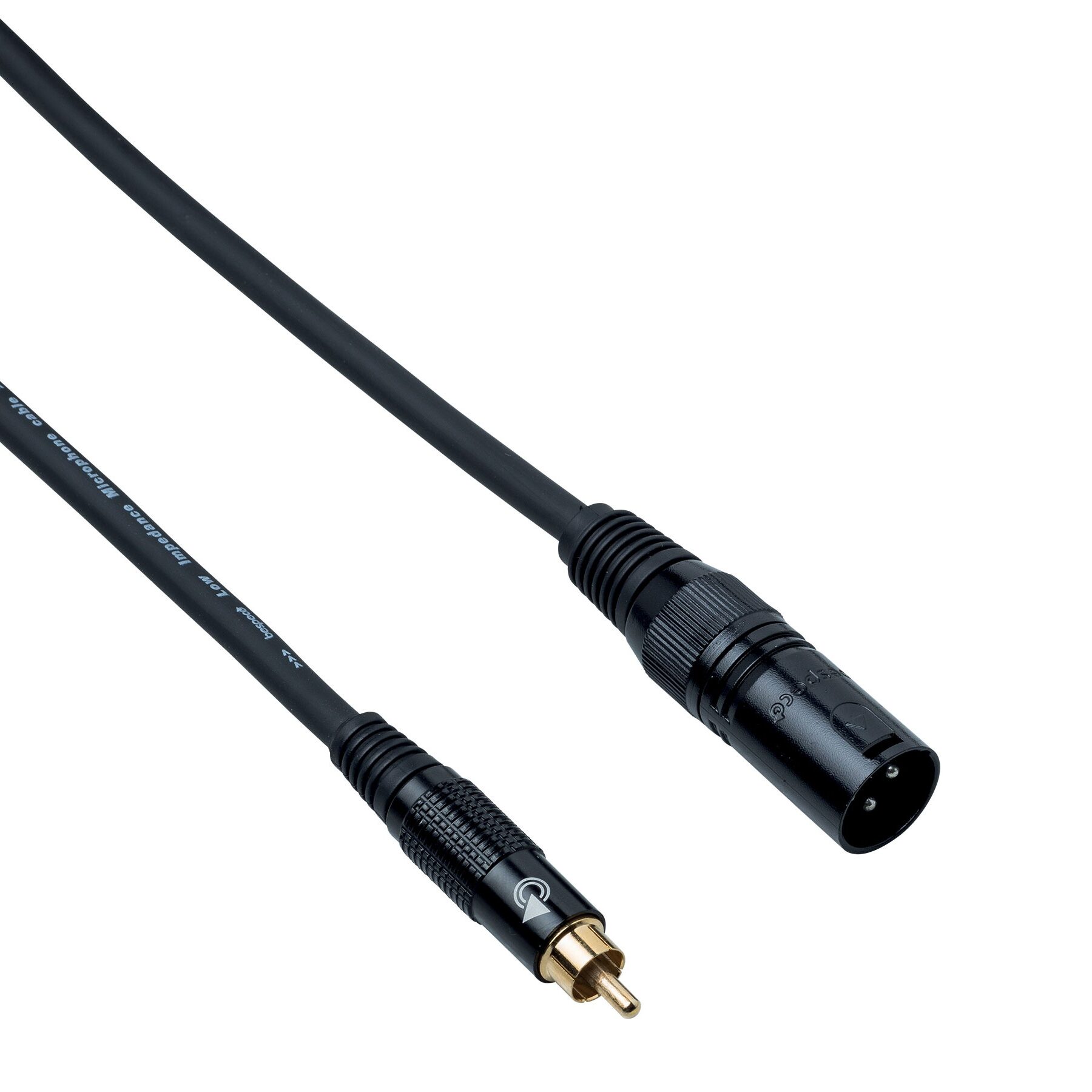 EAXMR300 – Cavo schermato serie Eagle Pro per strumenti, realizzato con un connettore maschio RCA ed un cannon maschio.
