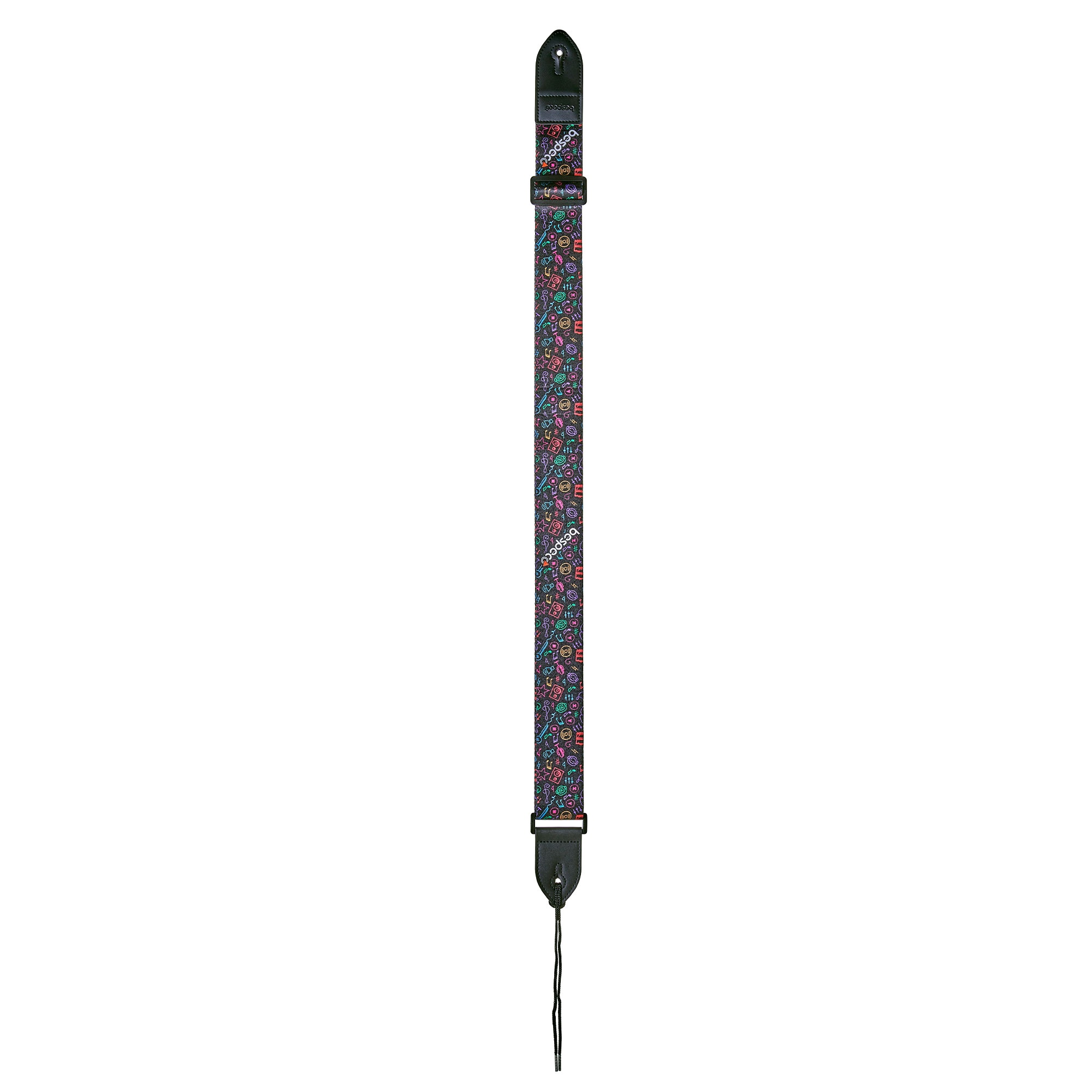 tc1pt-tracolla-chitarra-nylon-rinforzato-bespeco-pattern-terminali-pelle-fibbie-plastica