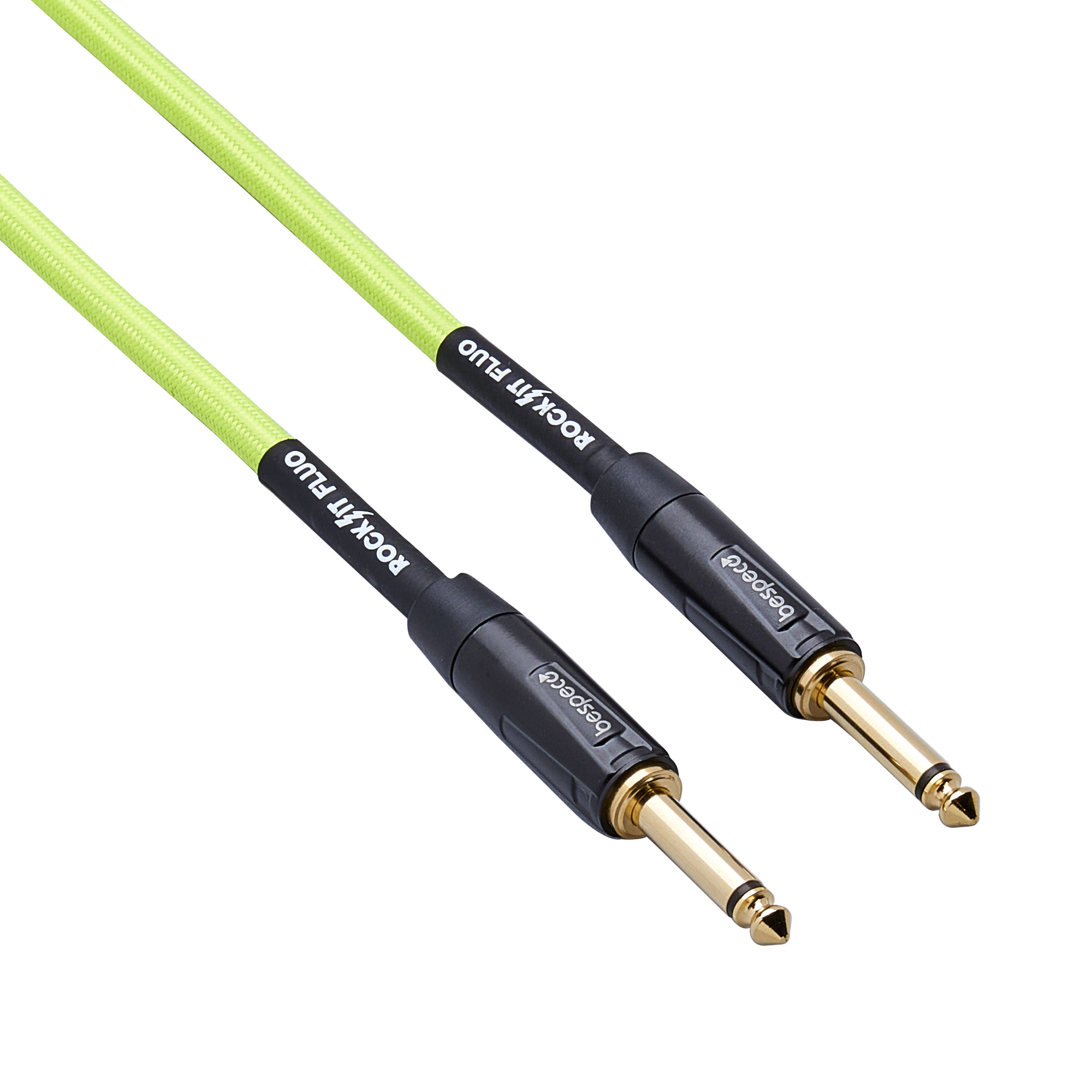 Cavo assemblato serie Rock-It Fluo, jack 6,3 mm – jack 6,3 mm, giallo fluorescente