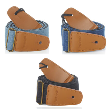 Gruppo di tracolle per chitarra in tessuto Denim