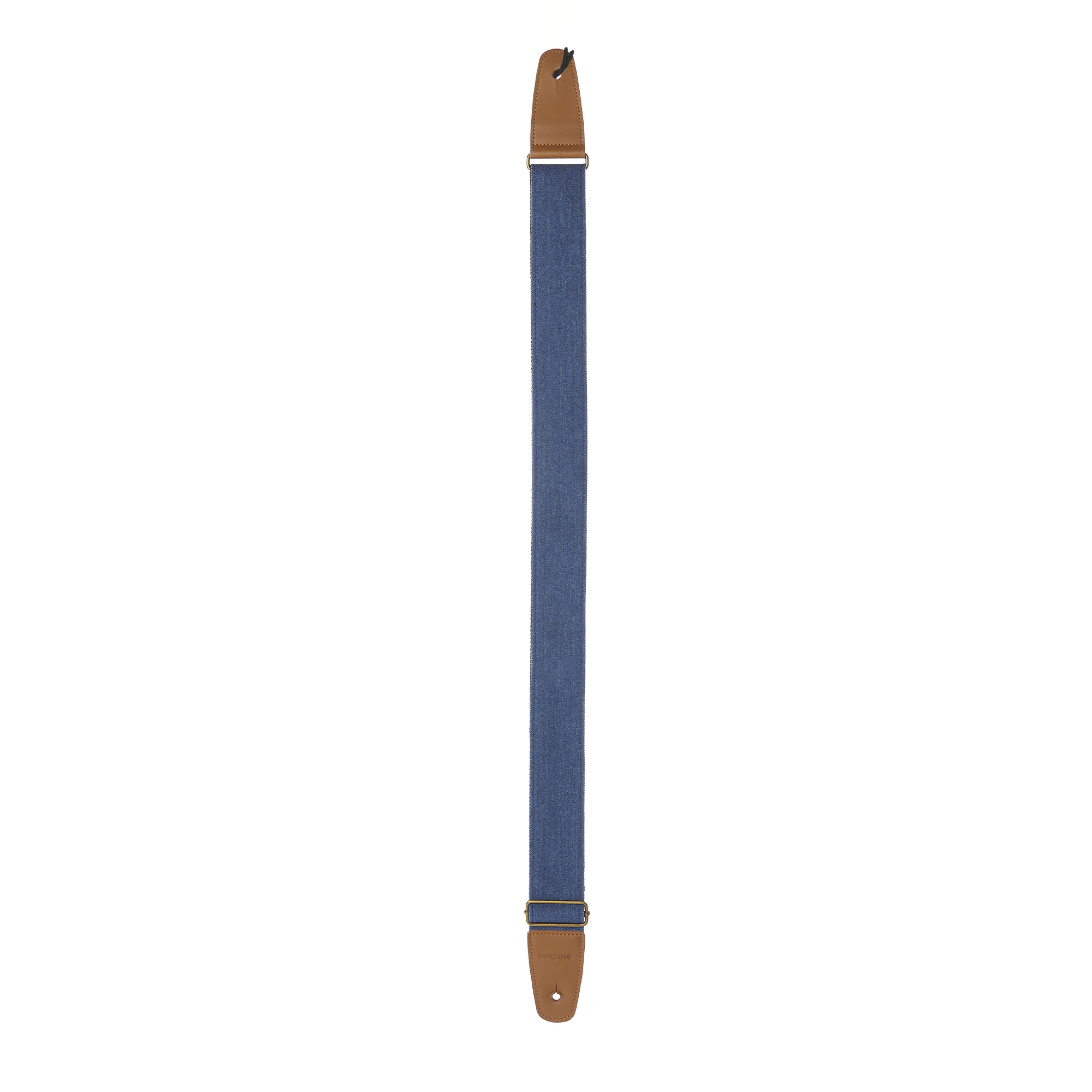 TCDBL – Tracolla professionale per chitarra, in tessuto Denim colore blu – estesa